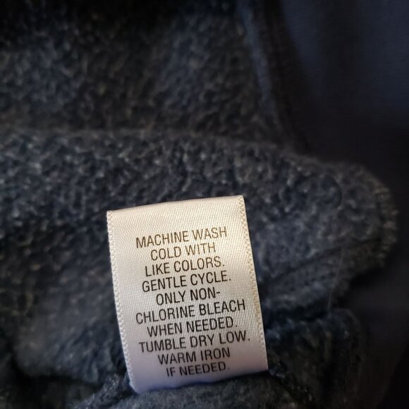 Sonoma Navy Blue Button Up Cardigan Sweater Mens M Grandpa Fall Preppy Layering - Picture 6 of 6